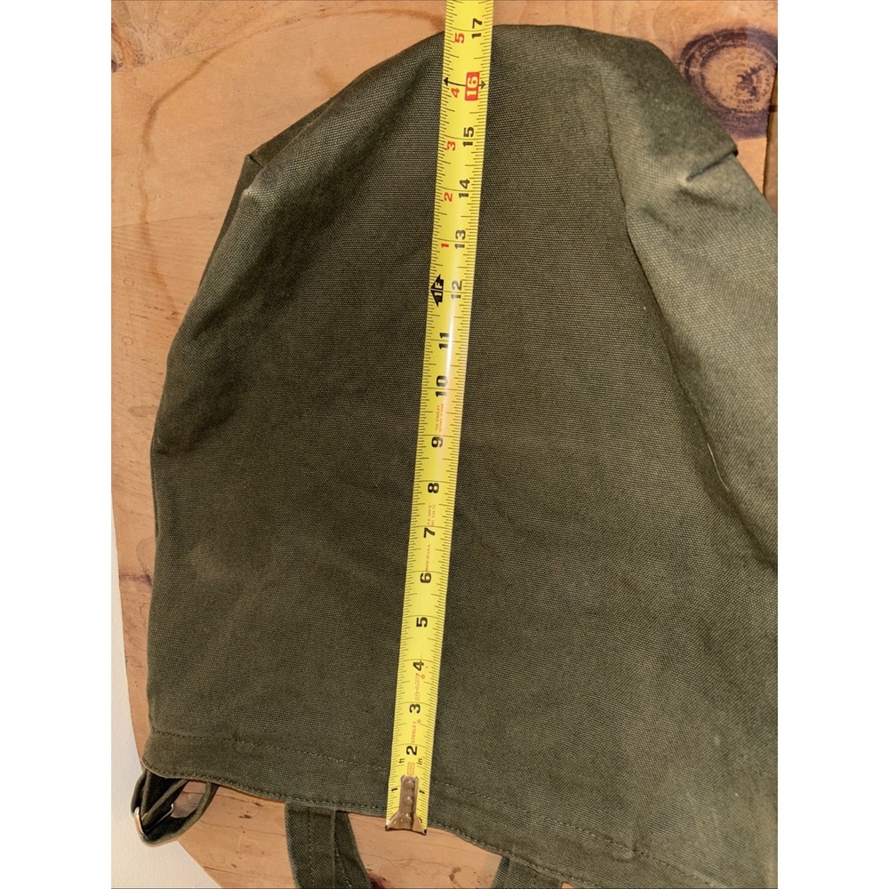 Baggu Bag Olive Green Canvas Tote Medium 17x15 Travel Crossbody Everyday Tote - Picture 2 of 6